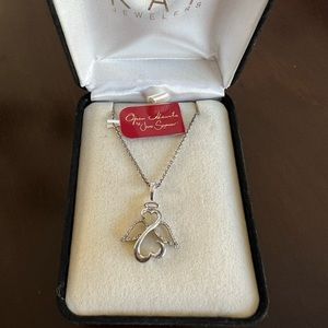 Open Hearts by Jane Seymour Angel necklace